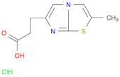 3-(2-Methylimidazo[2,1-b]thiazol-6-yl)propanoic acid hcl