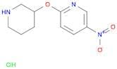 5-Nitro-2-(piperidin-3-yloxy)pyridine hydrochloride