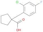 CYCLOPENTANECARBOXYLIC ACID, 1-(2-CHLORO-4-FLUOROPHENYL)-