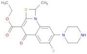 Ethyl 6-fluoro-1-methyl-4-oxo-7-(1-piprazinyl)-4h-[1,3]thiazeto[3,2-a]quinoline-3-carboxylate