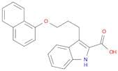 3-(3-(Naphthalen-1-yloxy)propyl)-1H-indole-2-carboxylic acid