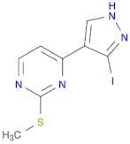 4-(3-Iodo-1H-Pyrazol-4-Yl)-2-(Methylthio)Pyrimidine