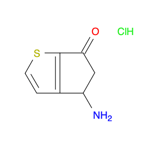 4-Amino-4,5-dihydro-6H-cyclopenta[b]thiophen-6-one hydrochloride