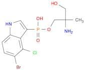 2-Amino-3-hydroxy-2-methylpropyl hydrogen (5-bromo-4-chloro-1H-indol-3-yl)phosphonate