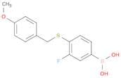 3-Fluoro-4-(4-methoxybenzylthio)phenylboronic acid