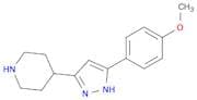 methyl 4-[3-(4-piperidinyl)-1H-pyrazol-5-yl] phenyl ether