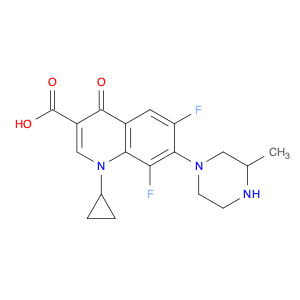 1-Cyclopropyl-6,8-difluoro-7-(3-methylpiperazin-1-yl)-4-oxo-1,4-dihydroquinoline-3-carboxylic acid