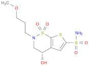 (4S)-4-Hydroxy-2-(3-methoxypropyl)-1,1-dioxo-3,4-dihydrothieno[3,2-e]thiazine-6-sulfonamide