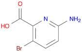 2-​Pyridinecarboxylic acid, 6-​amino-​3-​bromo-