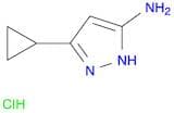 3-Cyclopropyl-1h-pyrazol-5-amine, HCl