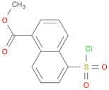1-Naphthalenecarboxylic acid, 5-(chlorosulfonyl)-, methyl ester