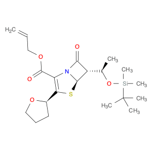 (5R,6S)-Allyl 6-((R)-1-((tert-butyldimethylsilyl)oxy)ethyl)-7-oxo-3-((R)-tetrahydrofuran-2-yl)-4-t…