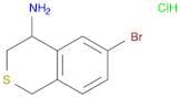 6-Bromo-3,4-dihydro-2h-isothiochromen-4-amine hcl