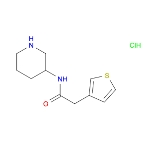 N-(Piperidin-3-yl)-2-(thiophen-3-yl)acetamide hydrochloride