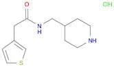 N-(Piperidin-4-ylmethyl)-2-(thiophen-3-yl)acetamide hydrochloride