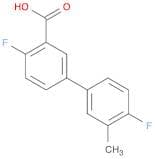 2-Fluoro-5-(4-fluoro-3-methylphenyl)benzoic acid