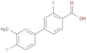 2-Fluoro-4-(4-fluoro-3-methylphenyl)benzoic acid