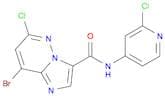 8-Bromo-6-chloro-N-(2-chloropyridin-4-yl)imidazo[1,2-b]pyridazine-3-carboxamide