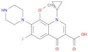 1-Cyclopropyl-6-fluoro-8-methoxy-4-oxo-7-(piperazin-1-yl)-1,4-dihydroquinoline-3-carboxylic acid