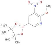 2-Methoxy-3-nitro-5-(4,4,5,5-tetramethyl-[1,3,2]
dioxaborolan-2-yl)-pyridine