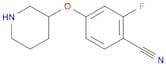 2-Fluoro-4-(piperidin-3-yloxy)benzonitrile