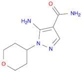 5-Amino-1-(tetrahydro-2H-pyran-4-yl)-1H-pyrazole-4-carboxamide