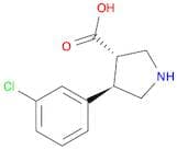 (3R,4S)-4-(3-Chlorophenyl)pyrrolidine-3-carboxylic acid