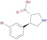 (3S,4R);-4-(3-Bromophenyl);pyrrolidine-3-carboxylic acid