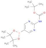 2-(tert-Butoxycarbonylamino)pyrimidine-5-boronic acid, pinacol ester