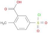Benzoic acid, 5-(chlorosulfonyl)-2-methyl- (9CI)