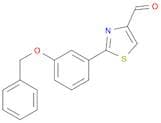 2-(3-(Benzyloxy)phenyl)thiazole-4-carbaldehyde