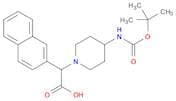 2-(4-((tert-Butoxycarbonyl)amino)piperidin-1-yl)-2-(naphthalen-2-yl)acetic acid