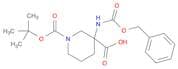 3-(((benzyloxy)carbonyl)amino)-1-(tert-butoxycarbonyl)piperidine-3-carboxylic acid