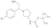 (1-[2-amino-1-(4-bromo-phenyl)-ethyl]-pyrrolidin-3-yl)-carbamic acid tert-butyl ester