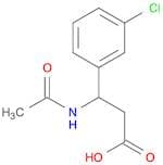 3-(3-chlorophenyl)-3-acetamidopropanoic acid