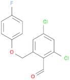 2,4-DICHLORO-6-(4-FLUORO-PHENOXYMETHYL)-BENZALDEHYDE