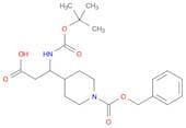 3-(1-((Benzyloxy)carbonyl)piperidin-4-yl)-3-((tert-butoxycarbonyl)amino)propanoic acid