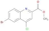 2-Quinolinecarboxylicacid, 6-bromo-4-chloro-, methyl ester