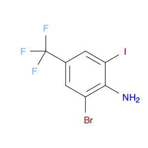 2-Bromo-6-iodo-4-(trifluoromethyl)aniline