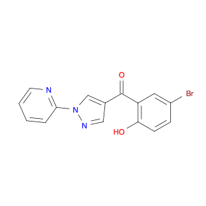 (5-Bromo-2-hydroxyphenyl)(1-(pyridin-2-yl)-1H-pyrazol-4-yl)methanone