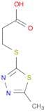 3-[(5-methyl-1,3,4-thiadiazol-2-yl)thio]propanoic acid