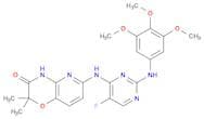 6-(5-fluoro-2-(3,4,5-trimethoxyphenylamino)pyrimidin-4-ylamino)-2,2-dimethyl-2H-pyrido[3,2-b]