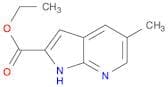1H-​Pyrrolo[2,​3-​b]​pyridine-​2-​carboxylic acid, 5-​methyl-​, ethyl ester