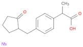 Sodium 2-(4-((2-oxocyclopentyl)methyl)phenyl)propanoate