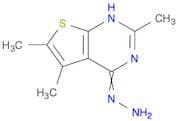 4-Hydrazinyl-2,5,6-trimethylthieno[2,3-d]pyrimidine