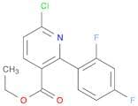 Ethyl 2-(2,4-difluorophenyl)-6-chloronicotinate