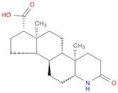 (4aR,4bS,6aS,7S,9aS,9bS,11aR)-Hexadecahydro-4a,6a-dimethyl-2-oxo-1H-indeno[5,4-f]quinoline-7-carbo…