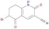 6-Bromo-2,5-dioxo-1,2,5,6,7,8-hexahydroquinoline-3-carbonitrile