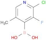 2-Chloro-3-fluoro-5-picoline-4-boronic acid