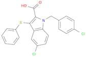 5-Chloro-1-(4-chlorobenzyl)-3-(phenylthio)-1H-indole-2-carboxylic acid